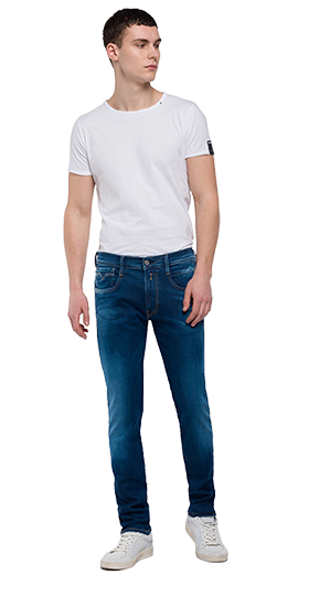 ANBASS 11.5OZ HYPERFLEX サーフブルーインディゴストレッチデニム 詳細画像